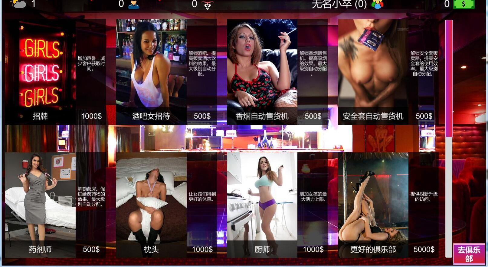 【妓院经营SLG/汉化/全动态】维纳斯脱衣舞俱乐部 V8.0 精翻汉化版+MOD【更新/21G】 畅玩游戏 预览第5张