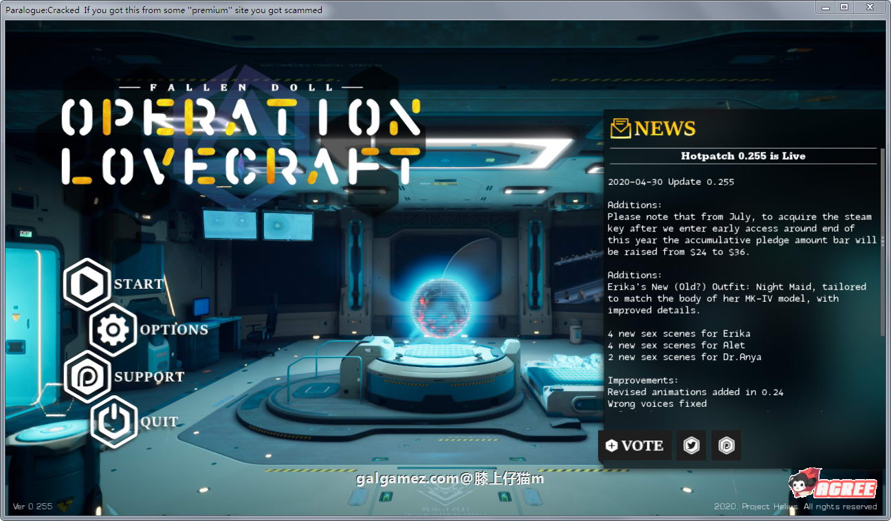 【3D互动/全动态】堕落玩偶女2号：爱欲行动 Fallen Doll: Operation Lovecraft (Paralogue) v0.27b 完美破解版 【新场景/敌人/7月更新】 畅玩游戏 预览第3张