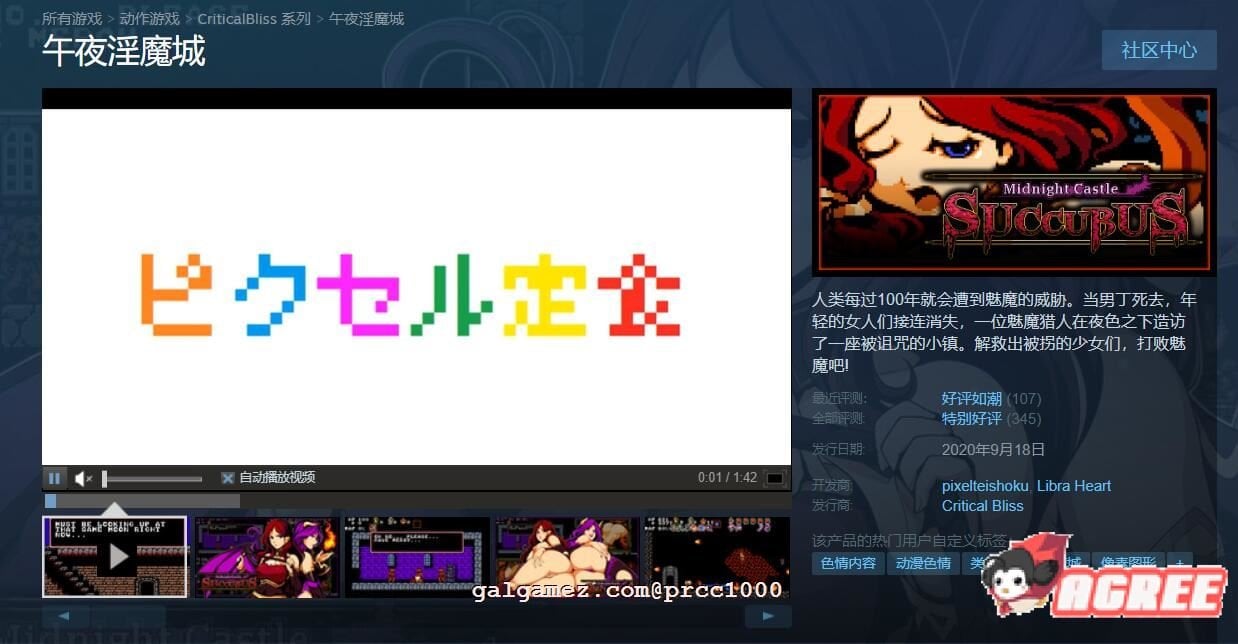 【ACT/中文/神级像素】午夜银魔城~STEAM官方中文步兵版+全回想存档【200M/全动态】 畅玩游戏 预览第4张