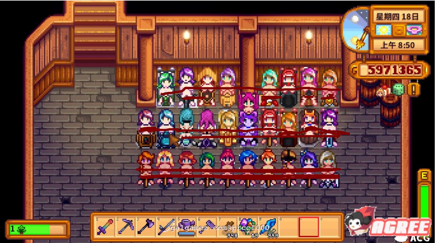 【像素RPG/中文/神奇魔改】星露谷物语V1.45 超邪恶R18绅士魔改版!【1.7G/新魔改】 畅玩游戏 预览第3张-XACG动漫资源社——中文ACG动漫游戏社区 【像素RPG/中文/神奇魔改】星露谷物语V1.45 超邪恶R18绅士魔改版!【1.7G/新魔改】 畅玩游戏 预览第3张