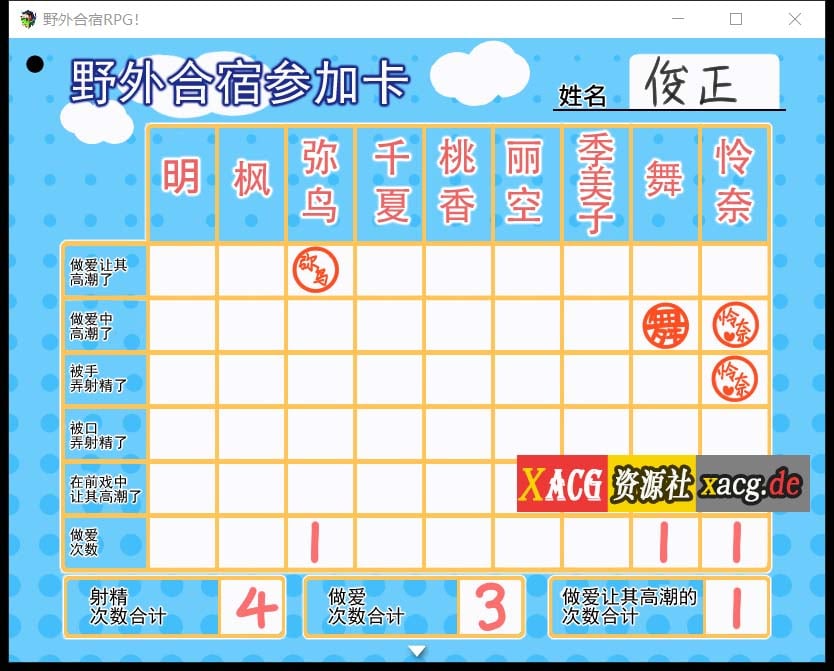 【RPG/汉化/动态CG】 丧心病狂的野外合宿RPG！汉化版 + 存档 【PC+安卓/1.8G】 畅玩游戏 预览第3张