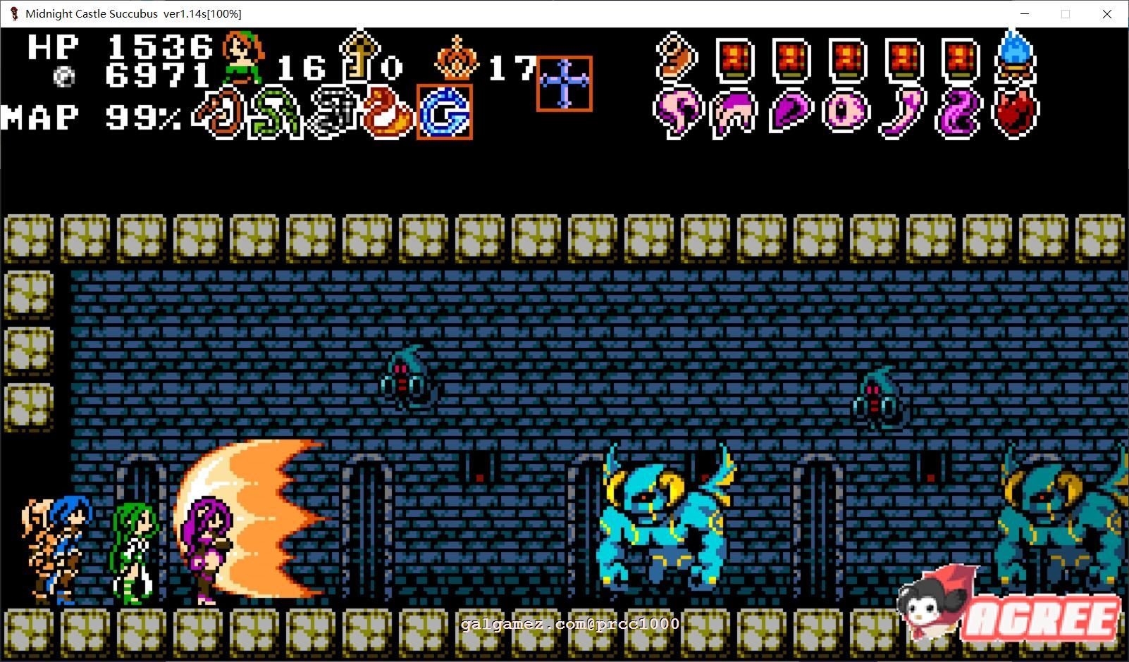 【ACT/中文/神级像素】午夜银魔城~STEAM官方中文步兵版+全回想存档【200M/全动态】 畅玩游戏 预览第8张