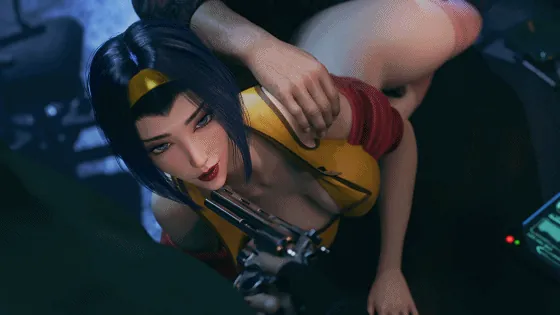 [3D/无修/CV] lewdgazer 6月新作：Faye First look 菲‧瓦伦坦 性感女神微胖美腿股间侵犯 [124M/FM/WY]