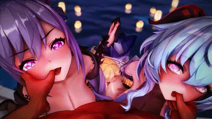 【MMD/Lanzfh/纯啪】原神NTR 海灯节乱交淫趴(差分)【1.12g/1080p/飞猫百度】