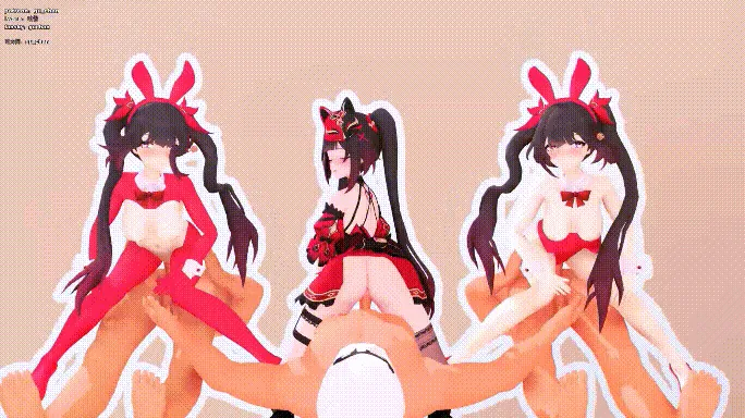 【MMD/咕酱/舞啪】星铁舞啪 花火三重奏【132m/1080p/飞猫百度】