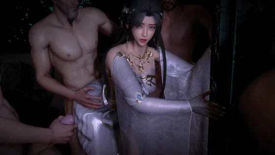 [3D/NTR/VAM] Kai Vi 7月新作：清漪 4P5P 清冷御姐多人淫乱性交 [2.8G/FM/WY]