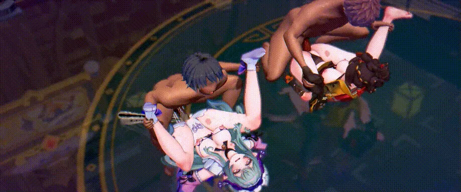 【MMD/runhh/纯啪】原神 瑞希x千织~甜蜜的梦境【249m/1080p/飞猫百度】