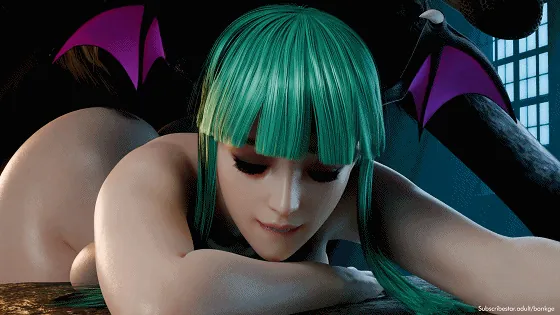 [3D/无修/CV] Bonkge 11月新作：Morrigan Aesland Halloween 莫莉卡 极品巨乳魅魔狼狗超巨根爆肏中出 [346M/FM/