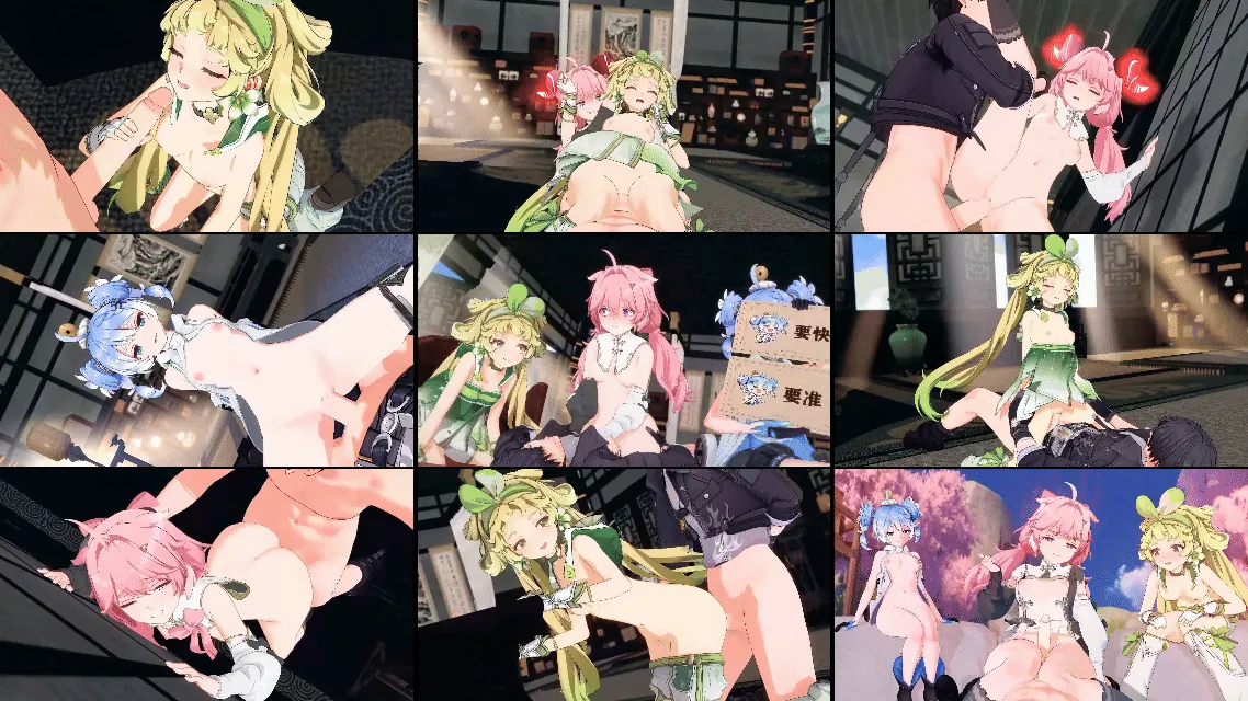 【3D同人动画】fengyunmomo-鸣潮-三小只的性爱标准-安可 釉瑚 维里奈 【574mb-13.51分钟】飞猫+百度
