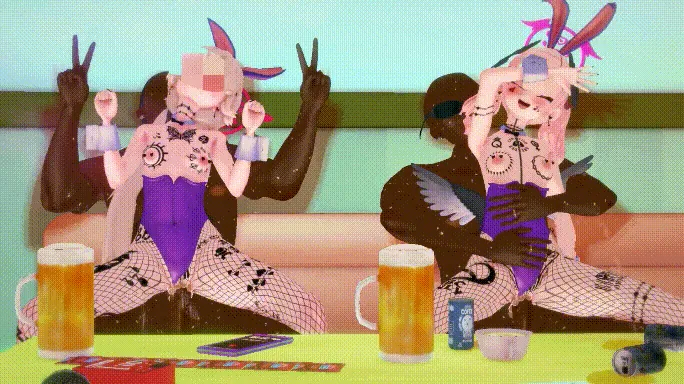 【MMD/Ahoy pony/纯啪/QOS】蔚蓝档案NTR 日富美和小春的课后性爱部【286m/1080p/飞猫百度】