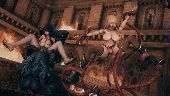 [3D/无修/CV] Elarbaby：D45 黑兽 性感精灵女团沦为异种母狗肉便器 [4.2G/FM/WY]