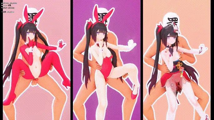 【MMD/咕酱/舞啪】星铁舞啪 花火三重奏【132m/1080p/飞猫百度】