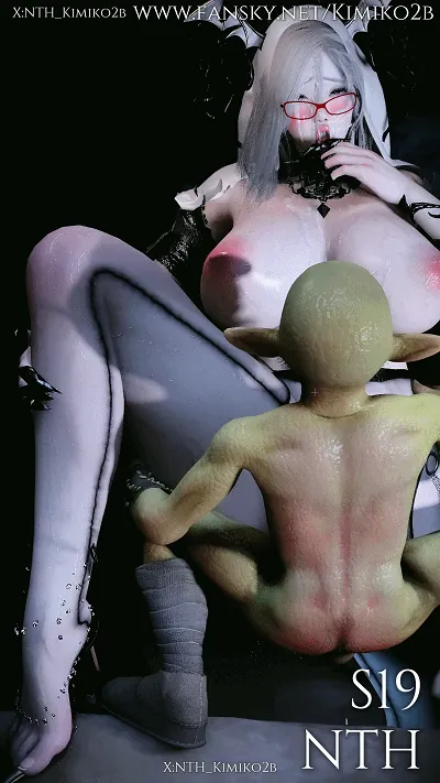 [3D/小马大车/NTR] NTH_kimiko2B 3月新作：S19 极品黑丝爆乳魔女被丑陋哥布林击败沦为母狗肉便器 [中字] [6.2G/FM/WY]