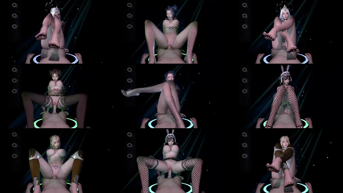 [3D同人动画】TAE-斗罗大陆-小舞+波塞西+宁荣荣+阿银+千刃雪的骑乘控制啪【5v-539mb-11.20分钟】飞猫+微云