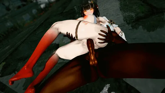 [3D/无修/CV] AlphaG 2月新作：菲比+耀嘉音+灵砂+花火+黑塔 清纯白丝少女前后夹击爆肏中出 [10G/FM/WY]