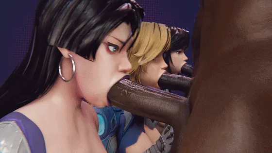 [3D/无修/CV] LM19 2月新作：吉尔+劳拉+天使+阿什莉+灵蝶 性感御姐黑色巨根激情爆肏 [1.1G/FM/WY]