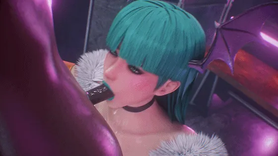 [3D/无修/CV] bouquetman 4月新作：莫莉卡+伊芙琳+耀嘉音 性感恶魔女王娴熟口技深喉口爆 [1.8G/FM/WY]