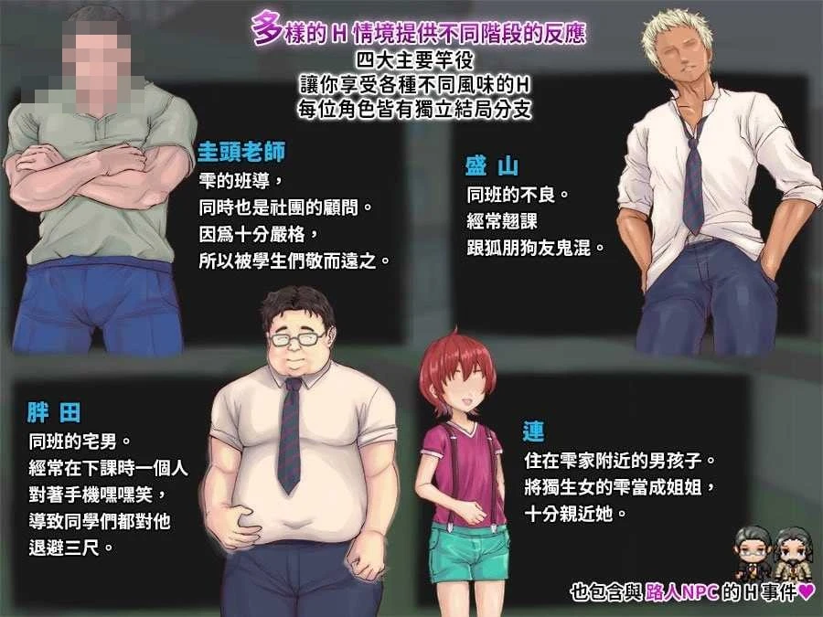 [逐渐知晓性的处女～青涩女学生与男人们共度的夏天～ / 性に目覚める処女～男達とひと夏の体験～] [官中步兵版] [PC] [RPG] [700M/微云网盘/直链]