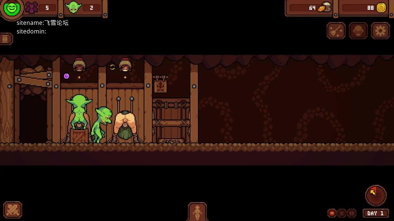 [哥布林巢穴 / Goblin Nest] [v1.36 官中无码动态] [PC] [SLG, 经营, 像素, 动态] [56.5m/百度云/FM]